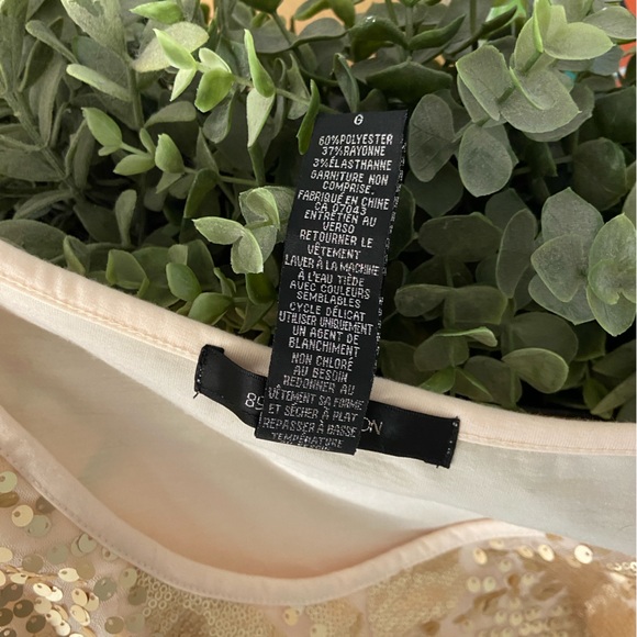 89th & Madison Gold Sequin Sleeveless top Size L - Picture 4 of 4